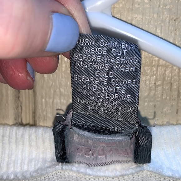 Vtg Designers Originals Winter White Cardigan Sweater Sz S button-up MADE IN USA - Picture 5 of 16